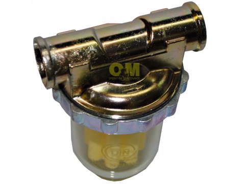 Oil filter GOK 1/2'', transparent plastic bowl, plastic sieve