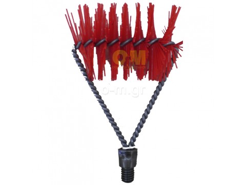 Nylon boiler tube triangular brush
