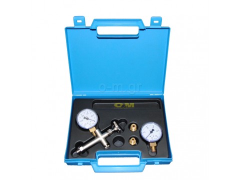 Manometer, vacuum meter, adjusting cross kit in case