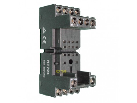 Relay socket with 4 terminals