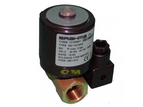 Oil solenoid valve BRAHMA 1/2'' (plug)