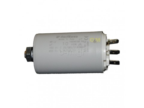 Capacitor 10,0 μF continuous operation