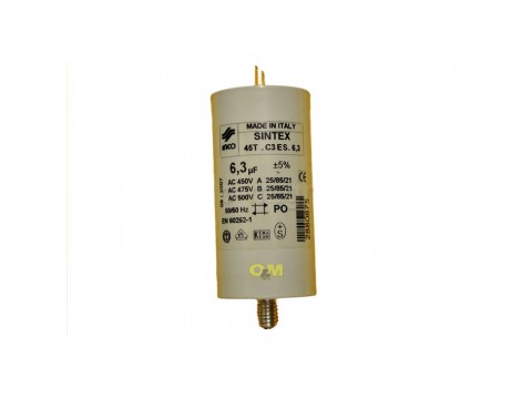 Capacitor 6,3 μF, RIELLO, RG (Gulliver) SERIES