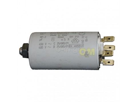 Capacitor 8,0 μF continuous operation