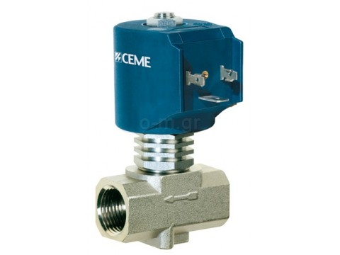 Steam solenoid valve Ceme 3/8", NC, 230Vac