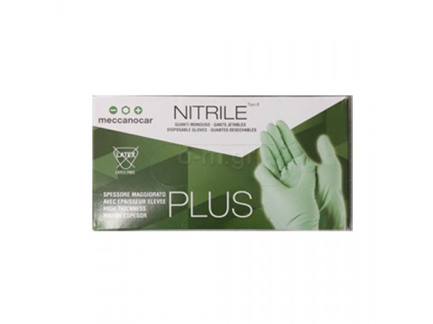Gloves nitrile disposable, M Plus, 50 pcs