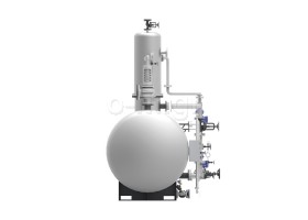 Pressurized deaerator for steam boilers DETE  