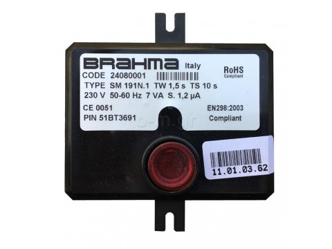 Gas burner control BRAHMA SM 191 N.1