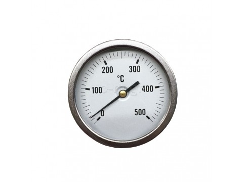 Θερμόμετρο καυσαερίων, εμβαπτιζόμενο, 0 - 500  oC, 30cm, 1/2", Φ6