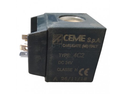Coil for water solenoid valve, CEME, 3/4'' - 3'', 24V DC