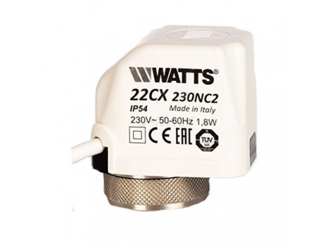 Actuator, WATTS, 22CΧ, 230Vac, NC2