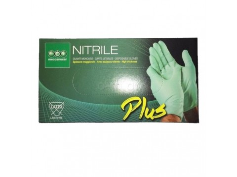Gloves nitrile disposable, M Plus, 50 pcs