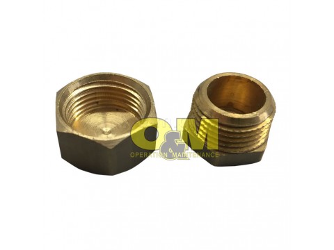 Cap hexagon male 1/4''