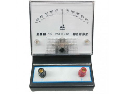 Analogic microamberometer,  -500 to 500μΑ DC