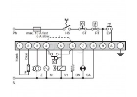Oil burner control, SATRONIC, DKO 974 Mod.05